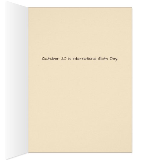 Faisons Slothed (Intérieur (Droit))