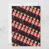 Faisons tomber le noisette de Noël Invitation roug (Dos)