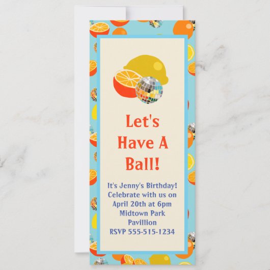 Faisons un bal ! Invitation Disco Party (Devant)