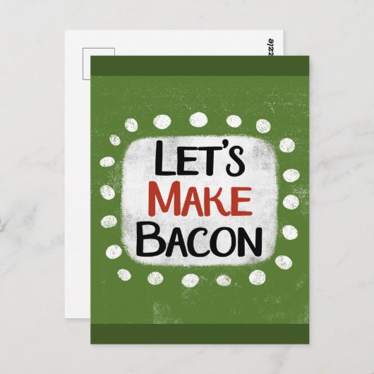 Faisons une carte postale Bacon (Devant / Derrière)