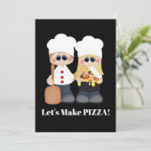 Faisons une invitation à la fête de Pizza (Debout devant)