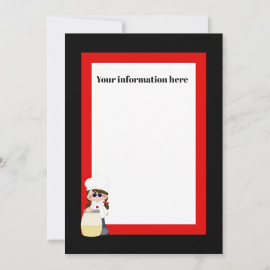 Faisons une invitation à la fête de Pizza (Dos)