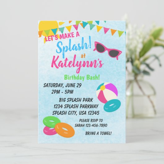 Faisons une invitation d'anniversaire éclatante (Debout devant)