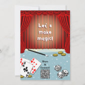 Faisons une invitation magique à la fête des Anniv (Dos)