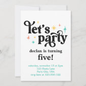 Faisons une simple invitation d'anniversaire (Devant)