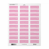 Fait à la main avec amour | Étiquette Pastel Monog (Feuille entière)