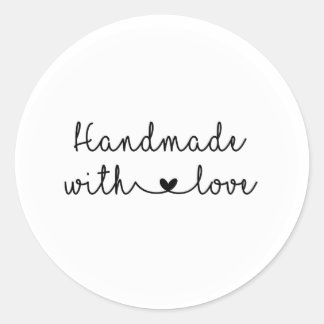 Fait à la main avec l'amour Sticker simple