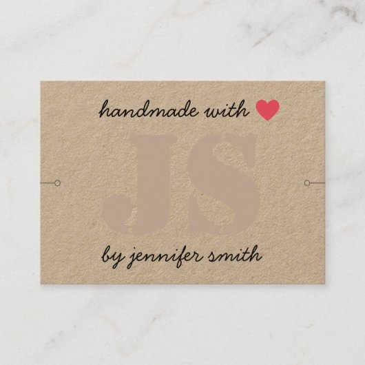 Fait à la main avec le détenteur de la carte d'aff (Devant)