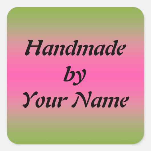 Fait à la main par autocollant Modèle (Devant)