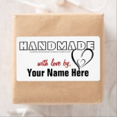 Fait à la main par vous Étiquettes personnalisés (En situation)