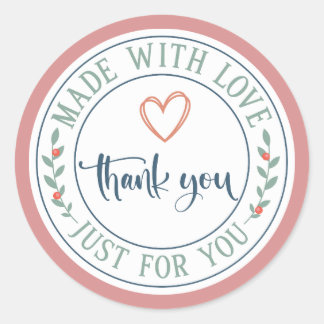 Fait Avec Amour Juste Pour Vous Stickers