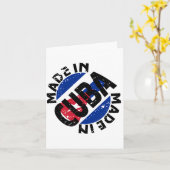 Fait dans des cartes de note d'étiquette du Cuba (Fleur jaune)