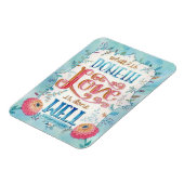 Fait Dans L'Amour Citation Boho Magnet Floral (Côté Gauche)