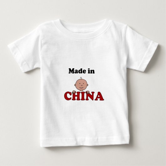 fait dans le T-shirt de nourrisson de la Chine (Devant)