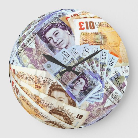 Fait d'argent ~ £ Horloge (Recto)