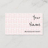 "Fait écho" des cartes de visite de comptable (Devant)