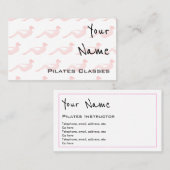 "Fait écho" des cartes de visite de Pilates (Devant / Derrière)