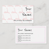 "Fait écho" des cartes de visite de Pilates (Devant / Derrière)