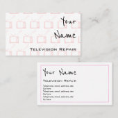 "Fait écho" des cartes de visite de réparation de (Devant / Derrière)