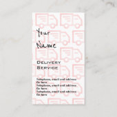 "Fait écho" des cartes des prix de la livraison (Devant)