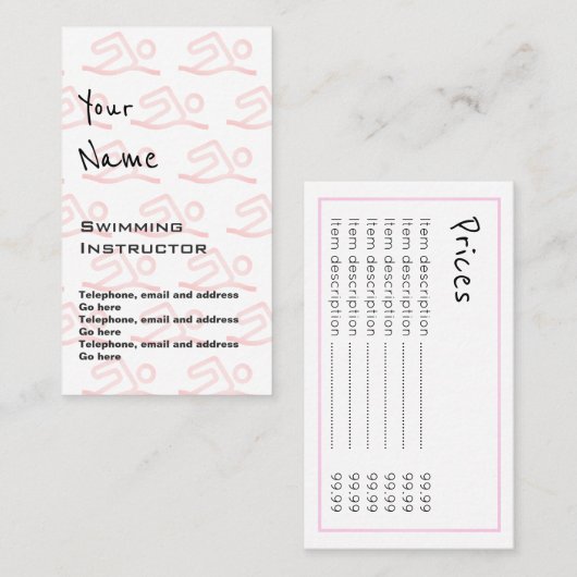 "Fait écho" des cartes des prix d'instructeur de (Devant / Derrière)