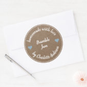 Fait Maison avec Amour | Étiquette Kraft pour Conf (Enveloppe)
