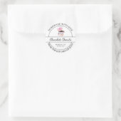 Fait Maison Avec Étiquette De Donut Amoureux (Sac)