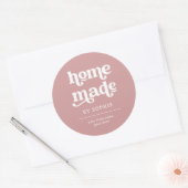 Fait maison | Boho Retro Look Packaging Étiquette (Enveloppe)