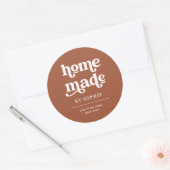Fait maison | Boho Retro Look Packaging Étiquette  (Enveloppe)