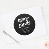 Fait maison | Boho Retro Look Packaging Étiquette  (Enveloppe)