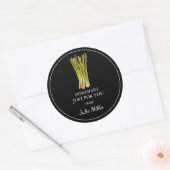 Fait maison juste pour vous asperges étiquette (Enveloppe)