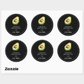 Fait maison juste pour vous avocat étiquette (Feuille)