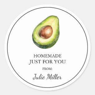 Fait maison juste pour vous avocat étiquette