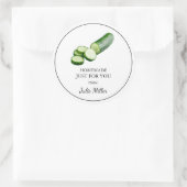 Fait maison juste pour vous concombre étiquette (Sac)