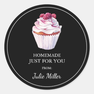 Fait maison juste pour vous cupcakes étiquette