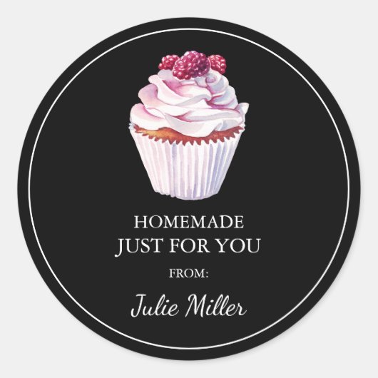 Fait maison juste pour vous cupcakes étiquette (Devant)