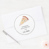 Fait maison juste pour vous étiquette à pizza (Enveloppe)