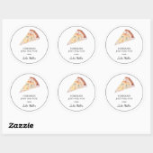 Fait maison juste pour vous étiquette à pizza (Feuille)
