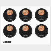 Fait maison juste pour vous étiquette à pizza (Feuille)