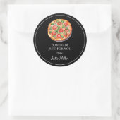 Fait maison juste pour vous étiquette à pizza (Sac)
