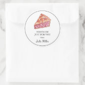 Fait maison juste pour vous étiquette à tarte (Sac)