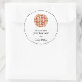 Fait maison juste pour vous étiquette à tarte (Sac)