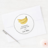 Fait maison juste pour vous étiquette banane (Enveloppe)