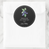 Fait maison juste pour vous étiquette bleuet (Sac)