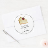 Fait maison juste pour vous étiquette cheesecake (Enveloppe)