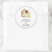 Fait maison juste pour vous étiquette cheesecake (Sac)