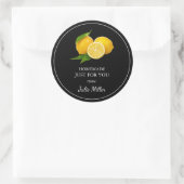 Fait maison juste pour vous étiquette citron (Sac)