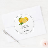 Fait maison juste pour vous étiquette citron (Enveloppe)