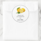 Fait maison juste pour vous étiquette citron (Sac)