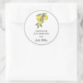 Fait maison juste pour vous étiquette citron (Sac)